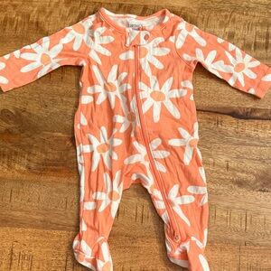 Carter's Orange Floral Kids One Piece
